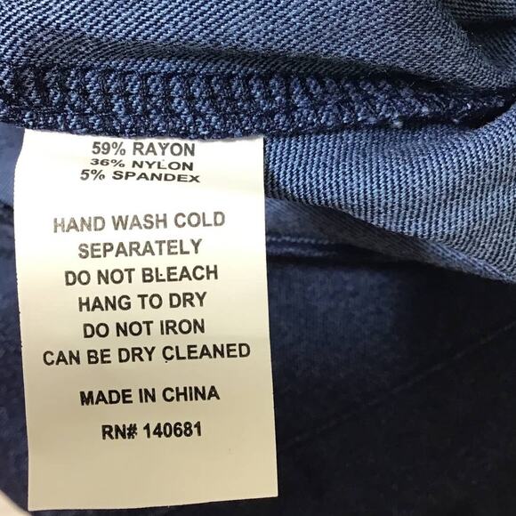 SMAK PARLOUR X unique vintage 1X blue dark wash cuffed retro jeans NWT B88 - Picture 8 of 8